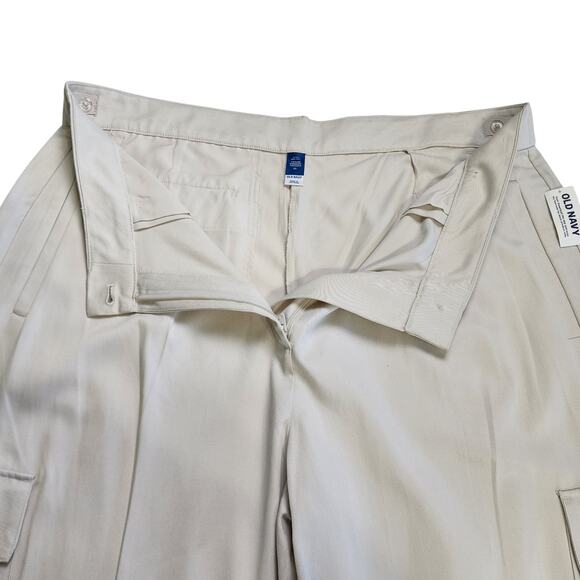 Old Navy Womens Extra High Waisted Taylor Cargo Trousers Size XL Silver Gray NWT - Picture 6 of 14